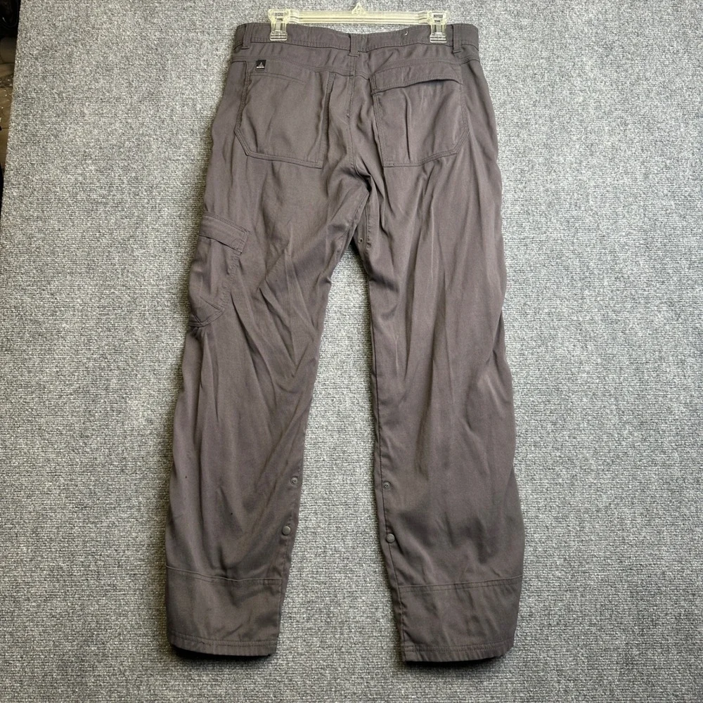 Prana Zion Cargo Pants Mens 30 Gray Hiking Outdoor Climbing Stretch